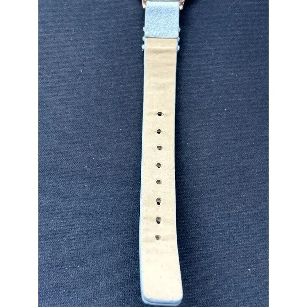 Rose Gold Tone Case Baby Blue Band Women’s Quartz Watch